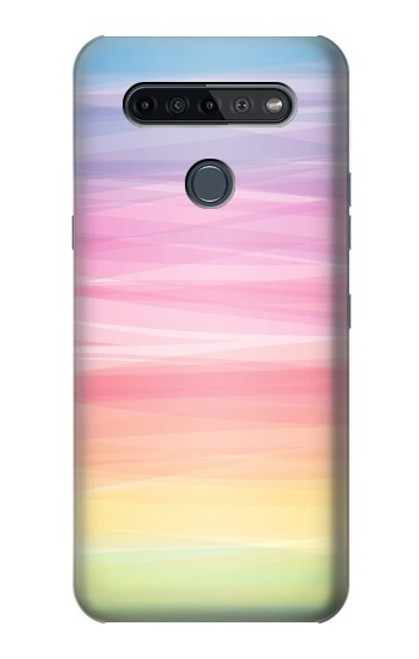 S3507 Colorful Rainbow Pastel Case For LG K51S
