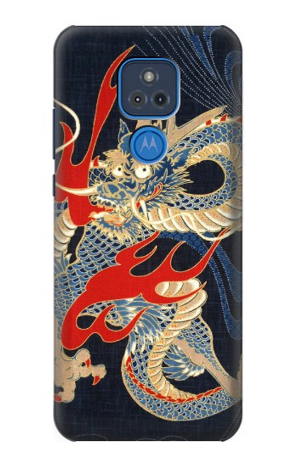 S2073 Japan Dragon Art Case For Motorola Moto G Play (2021)