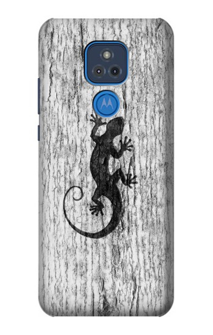 S2446 Gecko Wood Graphic Printed Case For Motorola Moto G Play (2021)