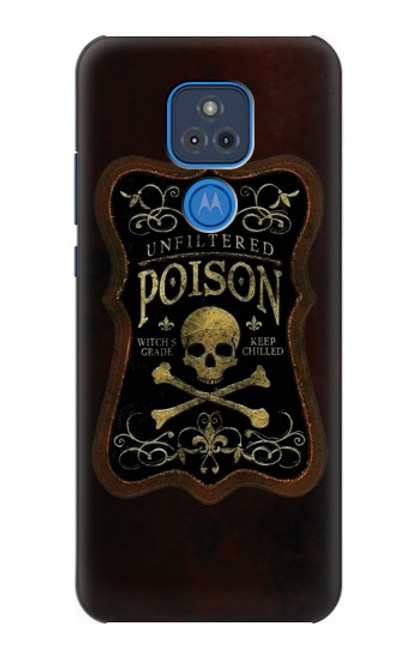 S2649 Unfiltered Poison Vintage Glass Bottle Case For Motorola Moto G Play (2021)