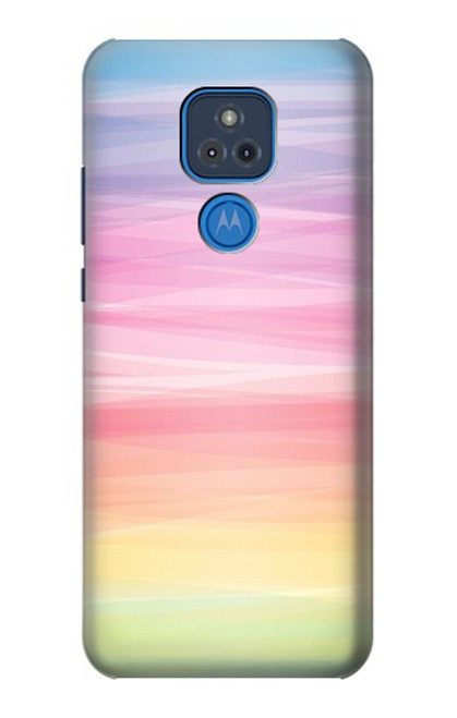 S3507 Colorful Rainbow Pastel Case For Motorola Moto G Play (2021)