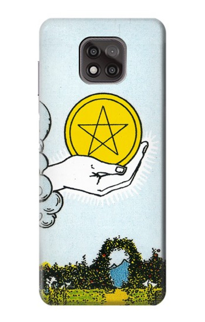 S3722 Tarot Card Ace of Pentacles Coins Case For Motorola Moto G Power (2021)