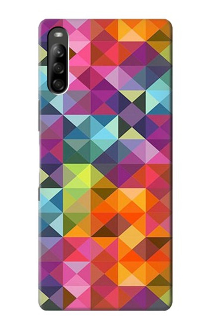 S3477 Abstract Diamond Pattern Case For Sony Xperia L5