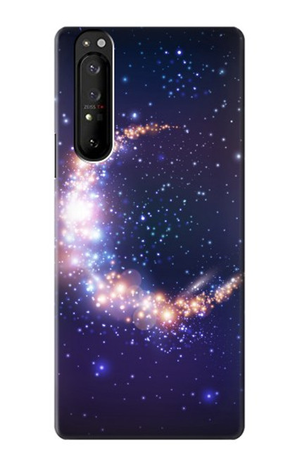 S3324 Crescent Moon Galaxy Case For Sony Xperia 1 III