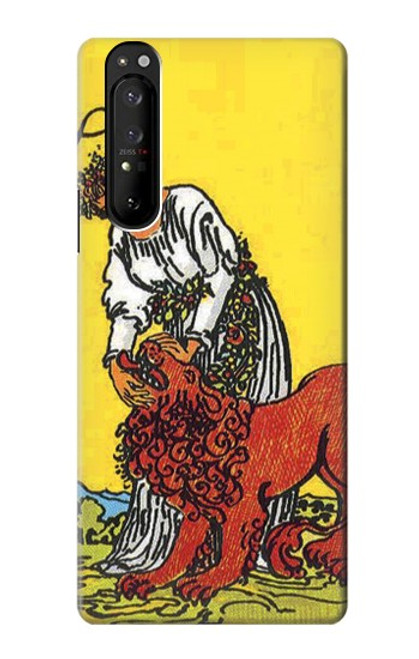 S3458 Strength Tarot Card Case For Sony Xperia 1 III