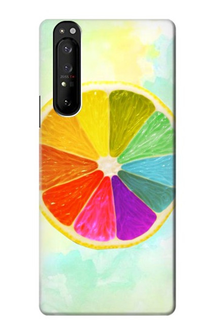 S3493 Colorful Lemon Case For Sony Xperia 1 III