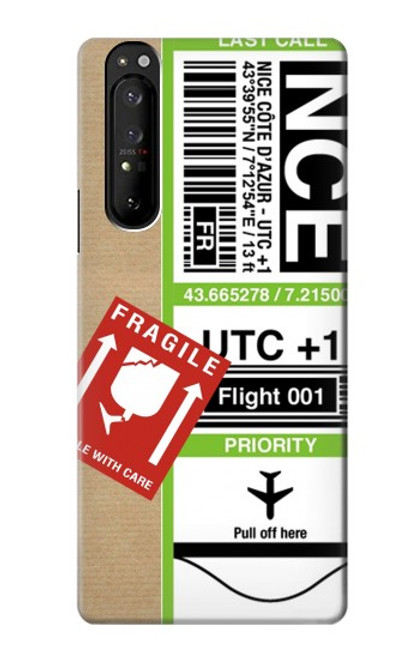 S3543 Luggage Tag Art Case For Sony Xperia 1 III