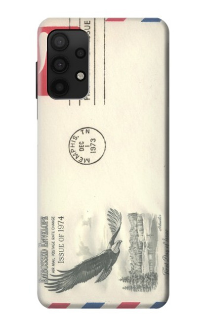 S3551 Vintage Airmail Envelope Art Case For Samsung Galaxy A32 4G