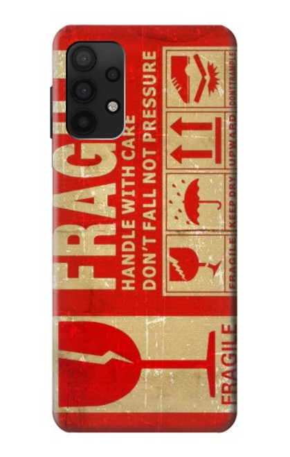 S3552 Vintage Fragile Label Art Case For Samsung Galaxy A32 4G