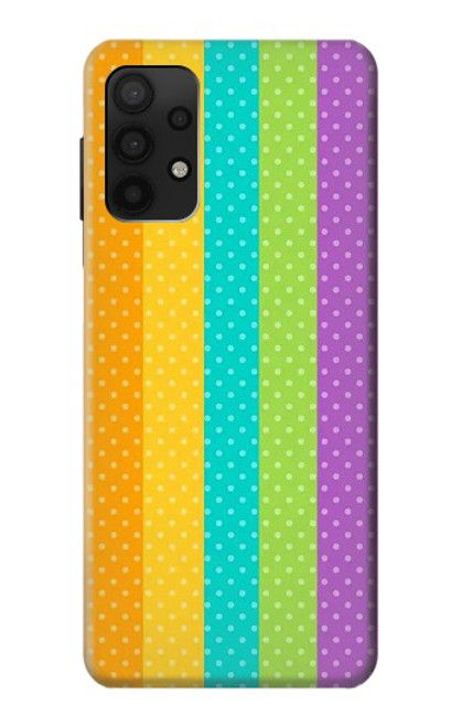 S3678 Colorful Rainbow Vertical Case For Samsung Galaxy A32 4G