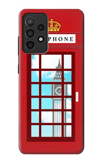 S2059 England British Telephone Box Minimalist Case For Samsung Galaxy A52, Galaxy A52 5G