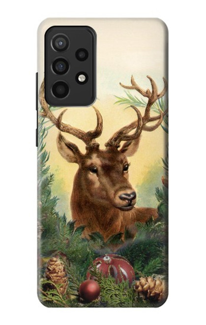 S2841 Vintage Reindeer Christmas Case For Samsung Galaxy A52, Galaxy A52 5G
