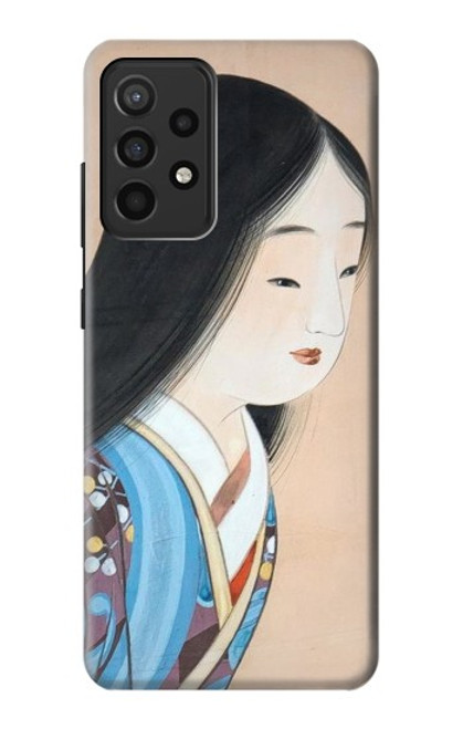 S3483 Japan Beauty Kimono Case For Samsung Galaxy A52, Galaxy A52 5G