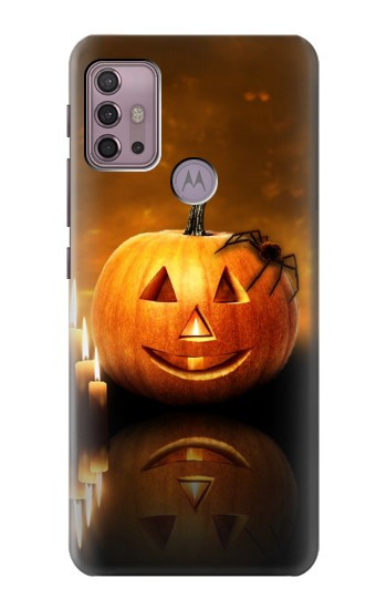 S1083 Pumpkin Spider Candles Halloween Case For Motorola Moto G30, G20, G10
