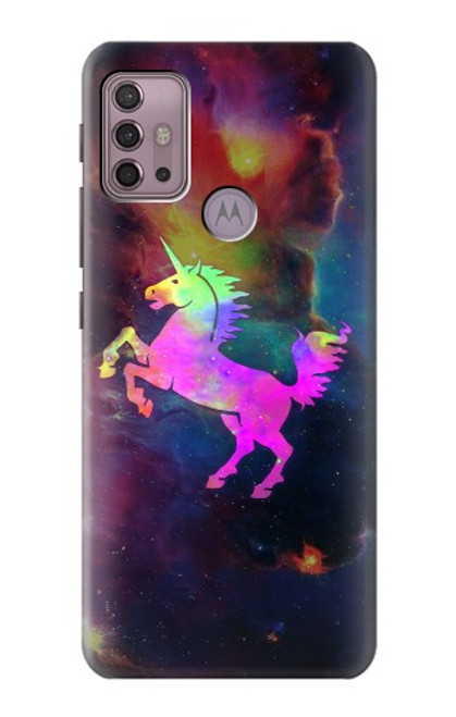 S2486 Rainbow Unicorn Nebula Space Case For Motorola Moto G30, G20, G10