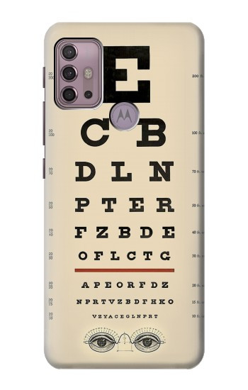 S2502 Eye Exam Chart Decorative Decoupage Poster Case For Motorola Moto G30, G20, G10