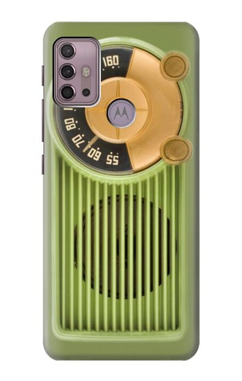 S2656 Vintage Bakelite Radio Green Case For Motorola Moto G30, G20, G10