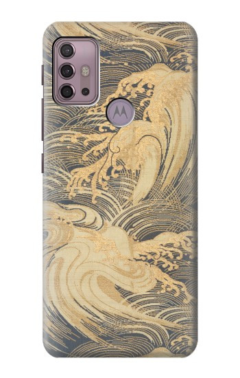 S2680 Japan Art Obi With Stylized Waves Case For Motorola Moto G30, G20, G10