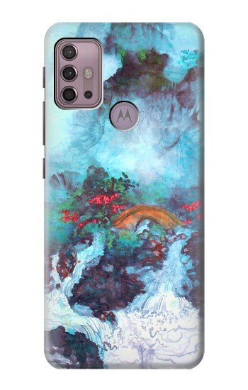 S2724 White Dragon Pool Lui Haisu Case For Motorola Moto G30, G20, G10