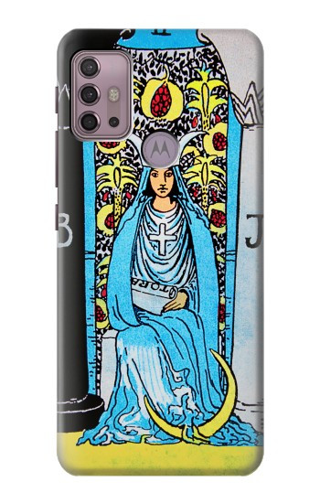 S2837 The High Priestess Vintage Tarot Card Case For Motorola Moto G30, G20, G10