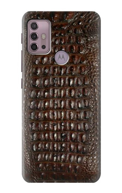 S2850 Brown Skin Alligator Graphic Printed Case For Motorola Moto G30, G20, G10