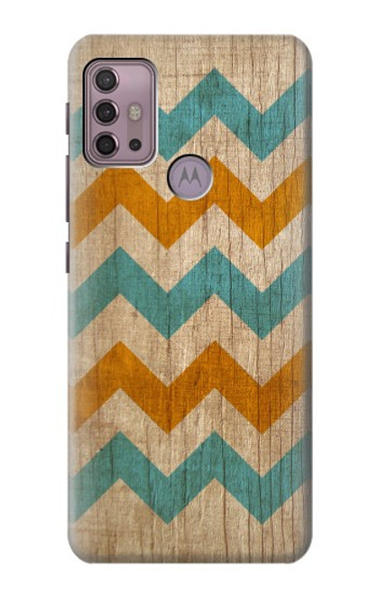 S3033 Vintage Wood Chevron Graphic Printed Case For Motorola Moto G30, G20, G10