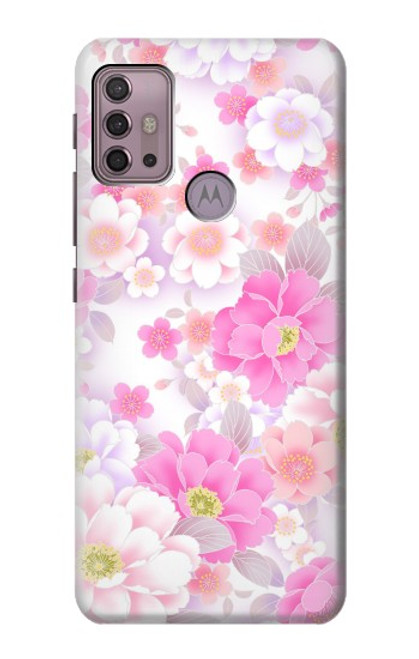 S3036 Pink Sweet Flower Flora Case For Motorola Moto G30, G20, G10