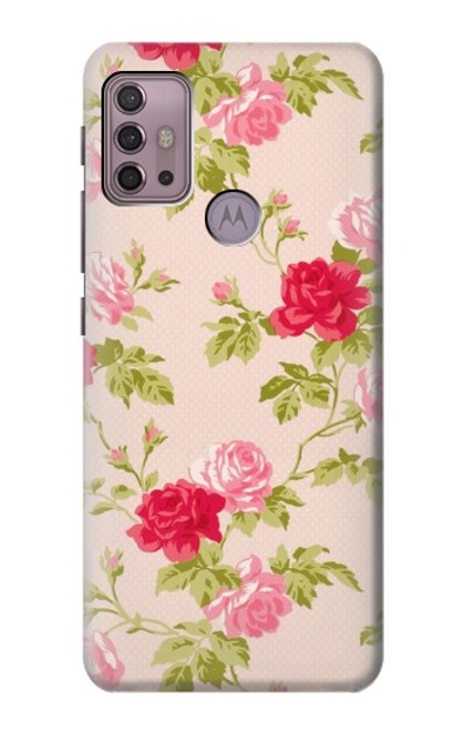 S3037 Pretty Rose Cottage Flora Case For Motorola Moto G30, G20, G10