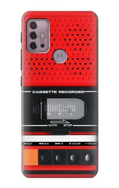 S3204 Red Cassette Recorder Graphic Case For Motorola Moto G30, G20, G10