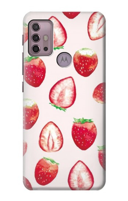 S3481 Strawberry Case For Motorola Moto G30, G20, G10