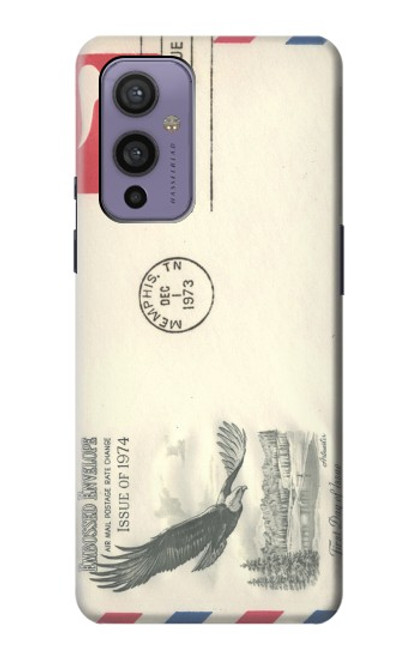 S3551 Vintage Airmail Envelope Art Case For OnePlus 9