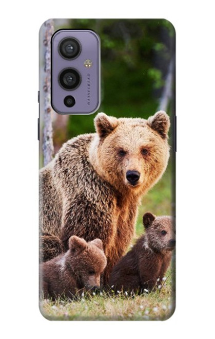 S3558 Bear Family Case For OnePlus 9