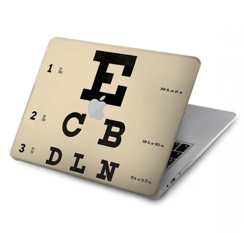 S2502 Eye Exam Chart Decorative Decoupage Poster Hard Case For MacBook Air 13″ - A1369, A1466