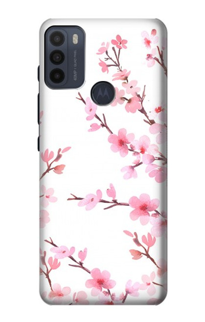 S3707 Pink Cherry Blossom Spring Flower Case For Motorola Moto G50