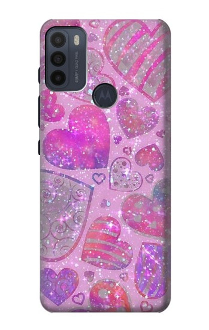 S3710 Pink Love Heart Case For Motorola Moto G50