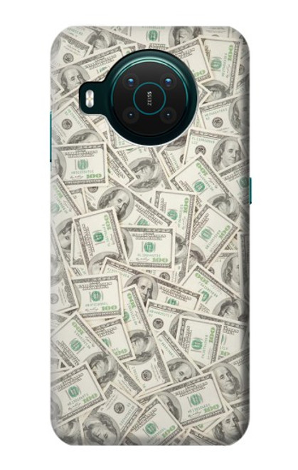 S2077 Money Dollar Banknotes Case For Nokia X10