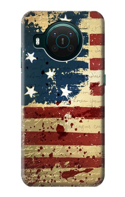 S2349 Old American Flag Case For Nokia X10