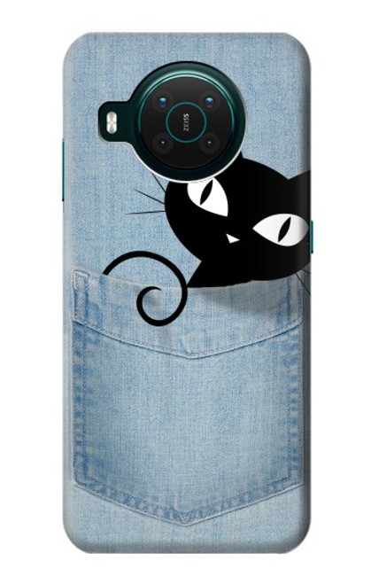 S2641 Pocket Black Cat Case For Nokia X10
