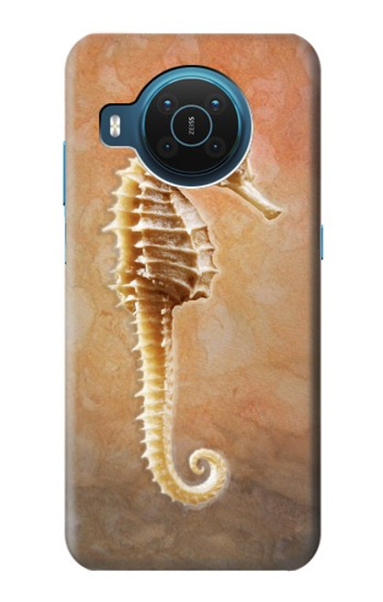 S2674 Seahorse Skeleton Fossil Case For Nokia X20