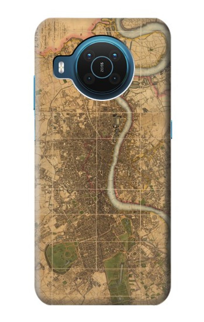 S3230 Vintage Map of London Case For Nokia X20