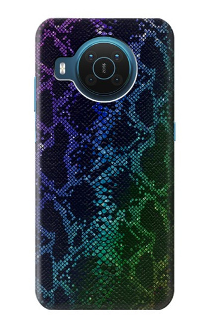 S3366 Rainbow Python Skin Graphic Print Case For Nokia X20