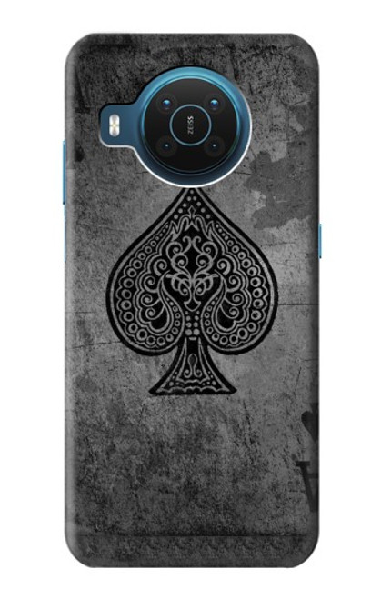 S3446 Black Ace Spade Case For Nokia X20