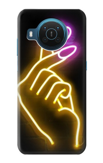 S3512 Cute Mini Heart Neon Graphic Case For Nokia X20