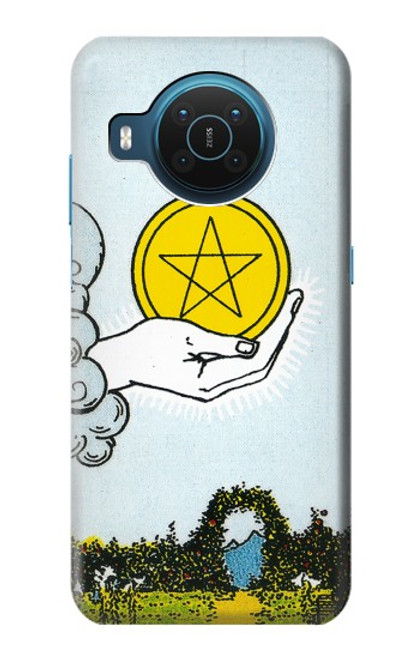 S3722 Tarot Card Ace of Pentacles Coins Case For Nokia X20