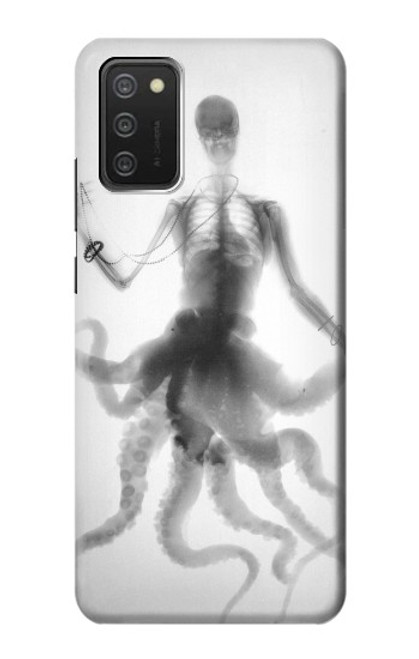 S1432 Skull Octopus X-ray Case For Samsung Galaxy A03S