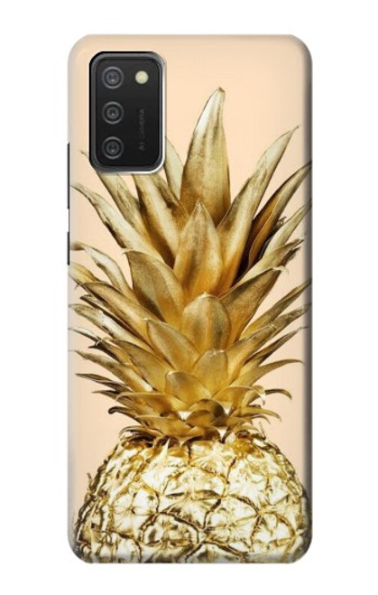 S3490 Gold Pineapple Case For Samsung Galaxy A03S