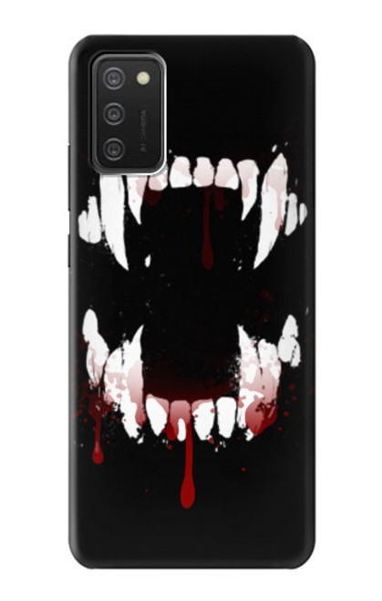 S3527 Vampire Teeth Bloodstain Case For Samsung Galaxy A03S