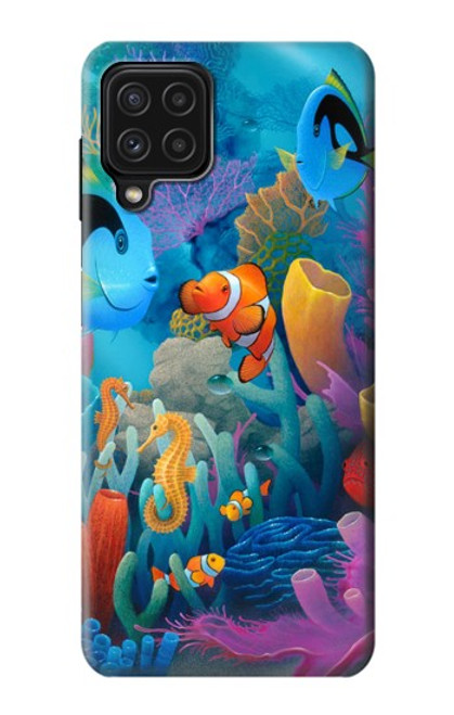 S3227 Underwater World Cartoon Case For Samsung Galaxy A22 4G