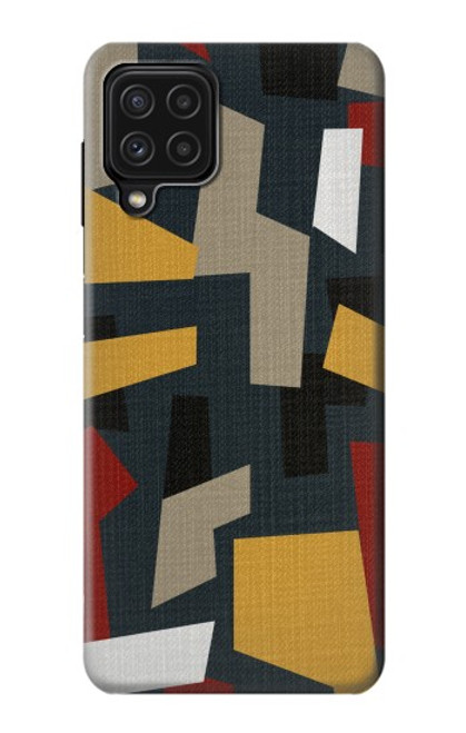 S3386 Abstract Fabric Texture Case For Samsung Galaxy A22 4G