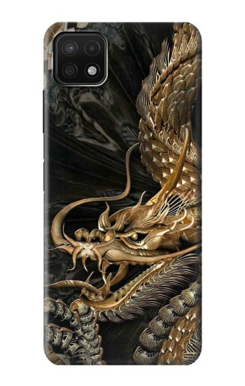 S0426 Gold Dragon Case For Samsung Galaxy A22 5G